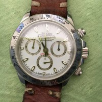 ROLEX DAYTONA PELLE CRONO AUTOMATICO FUNZIONANTE VALJOUX 28800 ALTERNANZE CRONO MODIFICATO A ORE 6 OFFERTONA (Possibilità di ordinare cinturino acciaio a parte al costo di 100€)